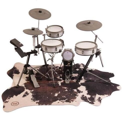 سجادة طبلة البقرة النباتية من Drum N Base - كلارا أسود/أبيض in Kuwait