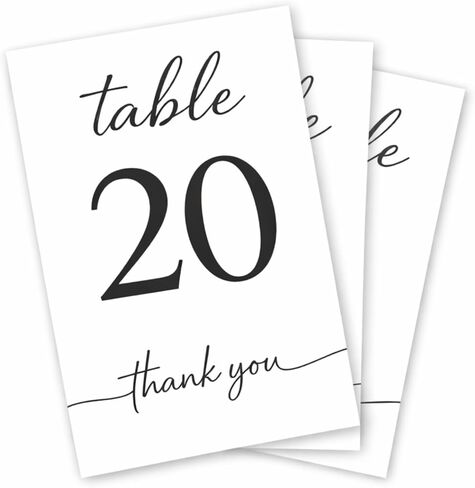 Wedding Table Numbers 1-10 Double-Sided Premium Cardstock Table Signs for Receptions Parties Banquets And Restaurants in Saudi Arabia