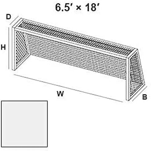 شبكة كرة القدم PEVO Sports 6.5x18.5 - 4 مم - HTPP مضفرة بدون عقد - شديدة التحمل in Kuwait