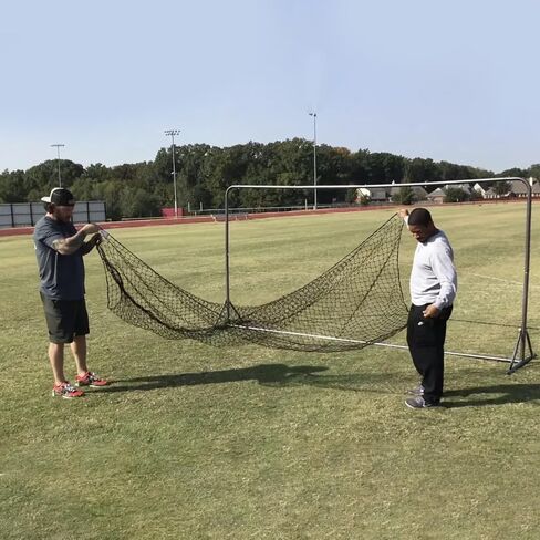 Trigon Sports Soccer Rebounder Replacement Net, Replacement Bounce Back Net for Trainers, Portable, Easy Assembly, Practice Soccer Training Equipment, Bungee Cords Included, 6' x 12' in Kuwait