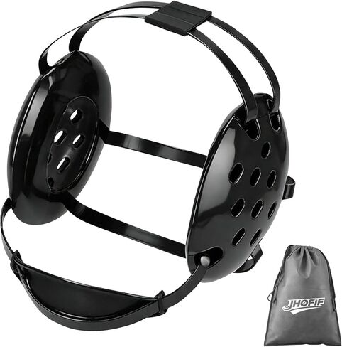 أغطية رأس للمصارعة، معدات مصارعة للشباب والكبار مع نظام حزام أمان من 5 نقاط، 11 فتحة تهوية لحماية الأذن، حجم قابل للتعديل للمصارعة (حجم عالمي، أغطية رأس وحقيبة محمولة) in Kuwait