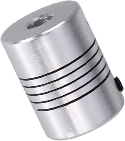 4 قطع وصلات مرنة، مقاس 6.35 * 10 مم، القطر الخارجي 19 مم، الطول 25 مم، تستخدم بشكل أساسي لتوصيل المحركات، السائر، إلخ in Kuwait