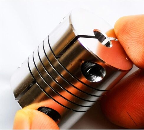 4 قطع وصلات مرنة، مقاس 6.35 * 10 مم، القطر الخارجي 19 مم، الطول 25 مم، تستخدم بشكل أساسي لتوصيل المحركات، السائر، إلخ in Kuwait