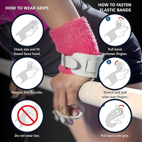 مقابض قضبان غير متساوية من سلسلة Elite للسيدات من US Glove - مقابض قضبان الجمباز النسائية - مقاسات الفتيات من الشباب إلى البالغين - صنع في الولايات المتحدة الأمريكية in Kuwait