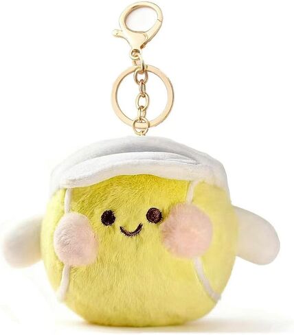 سلسلة مفاتيح من القطيفة المحشوة بكرة التنس الناعمة اللطيفة من JEWSUN in Kuwait