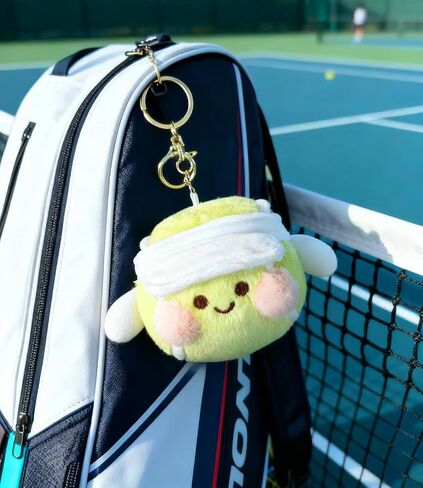 سلسلة مفاتيح من القطيفة المحشوة بكرة التنس الناعمة اللطيفة من JEWSUN in Kuwait