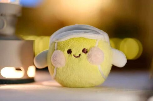 سلسلة مفاتيح من القطيفة المحشوة بكرة التنس الناعمة اللطيفة من JEWSUN in Kuwait