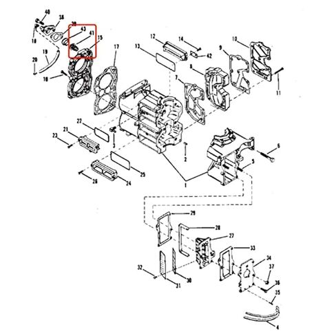 Boat Marine 14586 122°F / 50°C Thermostat for Mercury Mariner Outboard 2 4 Stroke 6-25 HP Motor Sierra 18-3549 in Saudi Arabia