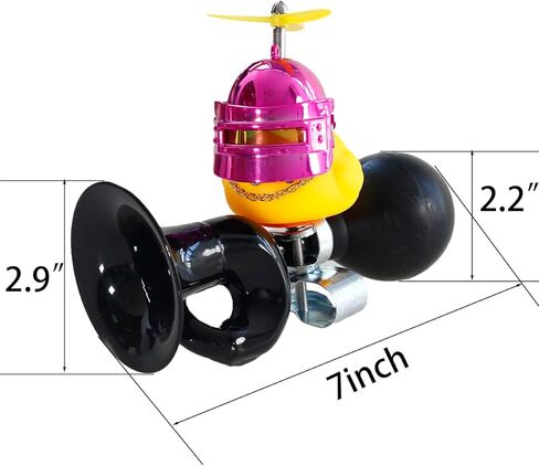Bike Horn with Little Yellow Duck Classic Vintage Metal Twist Bicycle Horn for Kids Bike Accessories for Kids Bicycle Accessorie in Kuwait