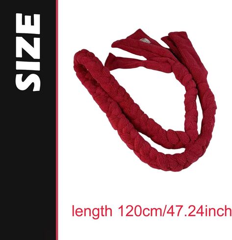 حبل بيلاتيس مضفر للنساء إكسسوار بيلاتيس أحمر غير مرن للتمدد لممارسة المرونة والرقص وصالة الألعاب الرياضية المنزلية in Kuwait