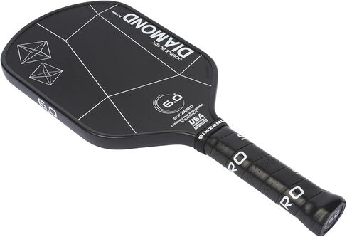 مجداف كرة البيسبول Six Zero Double Black Diamond Control - أبيض ممدود 15 ملم، وجه من ألياف الكربون الخام 700 ألف، مقبض كربون ثلاثي الأبعاد مُشكل حراريًا، معتمد من الولايات المتحدة الأمريكية in Saudi Arabia
