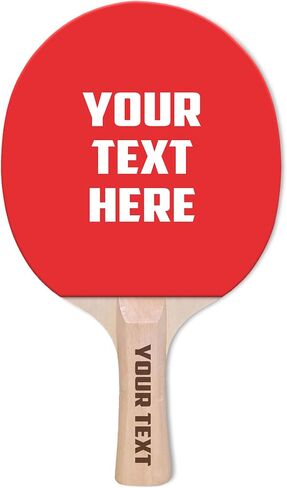 Custom Ping Pong Paddle – Choose from 15+ Rubber Colors – Add Text on One or Both Sides, Optional Handle Engraving – Perfect Personalized Gift for Table Tennis Lovers in Saudi Arabia