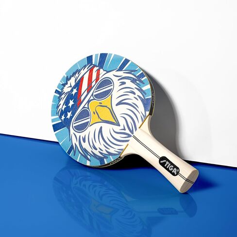 STIGA Eagle Table Tennis Paddle – Recreational Ping Pong Racket for Kids, Beginners & Family Fun, 5-Ply Wood Blade, Flared Handle, Indoor & Outdoor Play in Saudi Arabia