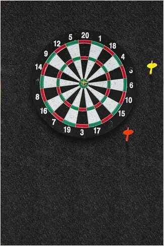 Dartboard Wall Protector Cork, 12mm Thick Foldable Backboard for Board, Ultimate Protection Black Felt Board for Wall Safety & Decor, Black in Saudi Arabia