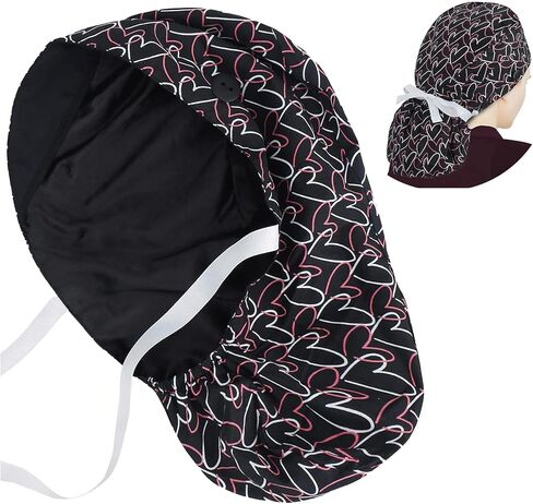 ABAMERICA Scrub Caps for Women Surgical Caps Nurse Hat Functional Ponytail Holder for Long Hair Single or Satin-Lined in Saudi Arabia