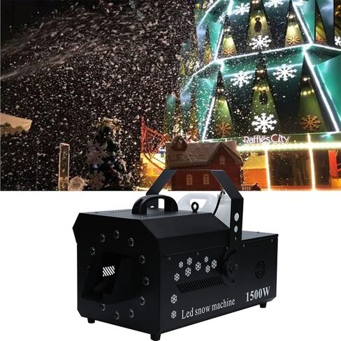 آلة صنع الثلج، ماكينة صنع الثلج الاصطناعي بقدرة 1500 واط، ماكينة صنع الثلج الاحترافية مع جهاز تحكم عن بعد، صانع ندفة الثلج، آلات صنع الثلج للحفلات الخارجية وحفلات الزفاف وعيد الميلاد in Kuwait