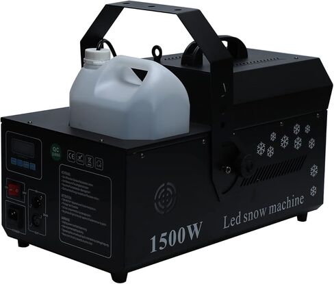 آلة صنع الثلج، ماكينة صنع الثلج الاصطناعي بقدرة 1500 واط، ماكينة صنع الثلج الاحترافية مع جهاز تحكم عن بعد، صانع ندفة الثلج، آلات صنع الثلج للحفلات الخارجية وحفلات الزفاف وعيد الميلاد in Kuwait