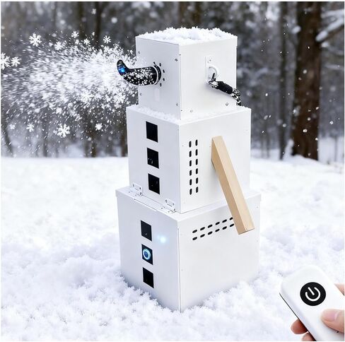 Snow Maker Machine, Golem Shaped Snow Machine for Indoor/Outdoor, 2-Speed Remote Control, 30mins Continuous Snowflake for Christmas/Party in Saudi Arabia