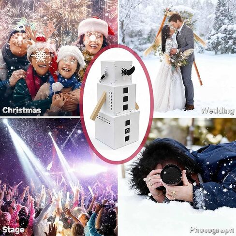 Snow Maker Machine, Golem Shaped Snow Machine for Indoor/Outdoor, 2-Speed Remote Control, 30mins Continuous Snowflake for Christmas/Party in Saudi Arabia
