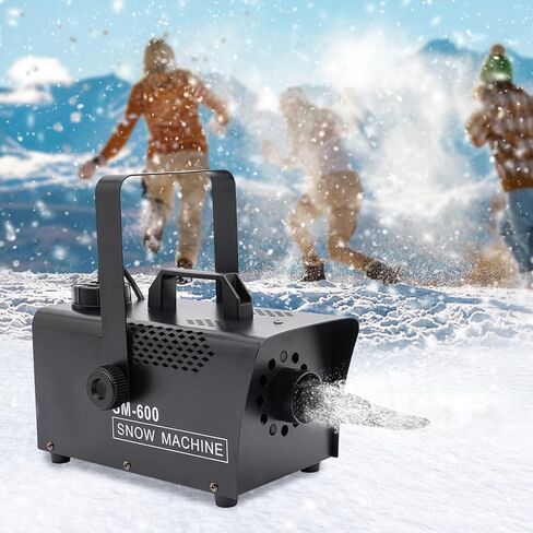 آلة صنع الثلج، ماكينة صنع الثلج الاصطناعي بقدرة 600 وات، ماكينة صنع الثلج الاحترافية مع جهاز تحكم عن بعد، صانع ندفة الثلج، آلات صنع الثلج للحفلات الخارجية وحفلات الزفاف وعيد الميلاد in Kuwait