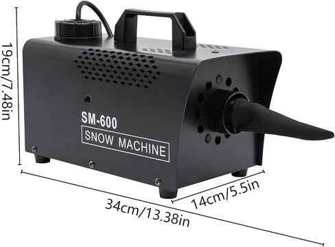 آلة صنع الثلج، ماكينة صنع الثلج الاصطناعي بقدرة 600 وات، ماكينة صنع الثلج الاحترافية مع جهاز تحكم عن بعد، صانع ندفة الثلج، آلات صنع الثلج للحفلات الخارجية وحفلات الزفاف وعيد الميلاد in Kuwait