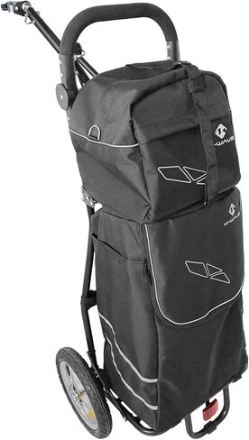 M-Wave Unisex – Adult's Stalwart 2 Shopping Bicycle Trailer, Black, 125 x 56 x 90 cm in Saudi Arabia