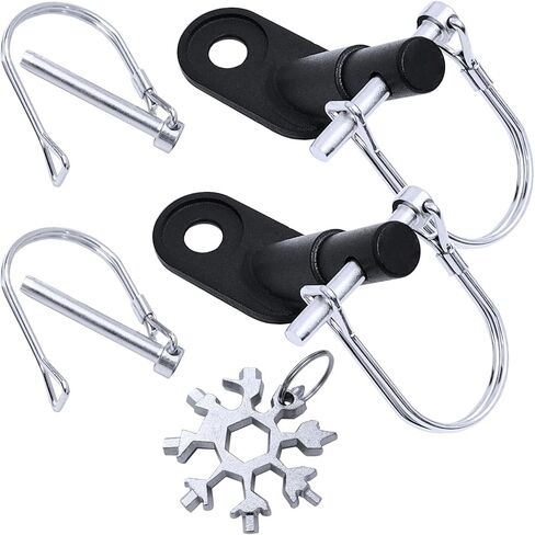 2 Sets Bicycle Hitch Trailer Coupler, Hitch Connector Cycling Adapter Accessories, BikeTrailer Hitch Connector Attachment with Tool in Saudi Arabia