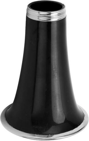 ABS Clarinet Bell, Replacement Part Wear Clarinet Horn Tube Plated Ring Fine Workmanship for Wind Instruments (CC28 Black) in Saudi Arabia