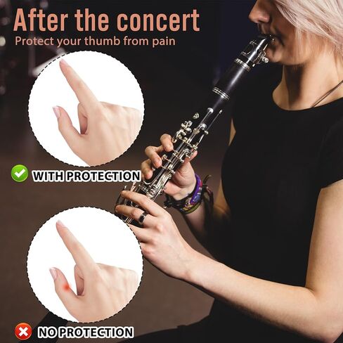 cobee 5Pcs Clarinet Thumb Rest, Clarinet Thumb Rest Cushions, Rubber Thumbs Protector Clarine t Reeds Accessories, Clarineting Mouthpiece Pad for Most Clarinets, Oboe in Saudi Arabia
