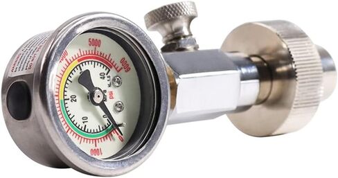 جهاز فحص ضغط خزان هواء الغوص Din 232/300 Bar مع مقياس 400Bar/6000Psi in Saudi Arabia