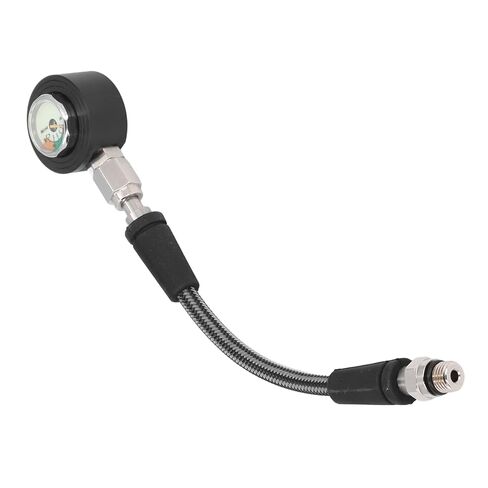 Water Pressure Test, Luminous Submersible Diving Pressure with High Pressure Hose, 360° Rotatable Underwater Pressure Test Compatible with BCD Regulator (65cm) in Saudi Arabia