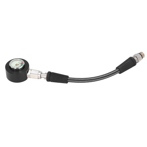 Scuba Diving Pressure Gauge Luminous Submersible High Pressure Gauge with Hose, Carbon Fiber Aluminum Alloy for BCD Regulator Underwater Diving Equipment (80 cm) in Saudi Arabia