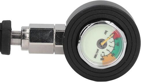 Fabater Diving Pressure Gauge, 360 Rotatable Metal Diving Pressure Gauge, Luminous Submersible Pressure with High Pressure Hose, Underwater Dive Equipment (80cm) in Saudi Arabia