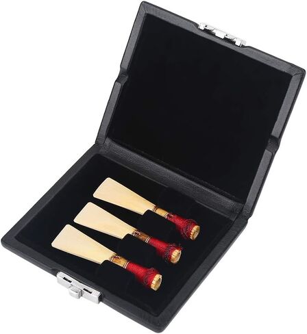 حافظة Rosvola Bassoon، حافظة قصب الباسون، غطاء من جلد البولي يوريثان صندوق حاوية قصب الباسون لـ 3 قطع من القصب in Saudi Arabia
