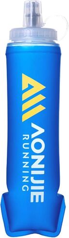 YAPJEB TPU Water Bottle, Portable, Leakproof Soft Flasks, Hydration Packs Accessories for Running, Hiking, Cycling (250 ml/8.45 oz - 2 Packs) in Kuwait