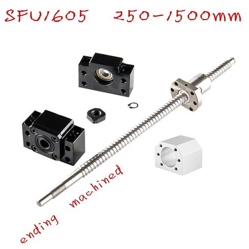 SFU1605 250mm Ballscrew Set + BK12/BF12 + DSG16H Screw Nut Housing for CNC Machine DIY in Saudi Arabia