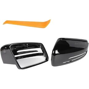 غطاء مرآة الرؤية الخلفية أسود مناسب لـ W176 W246 W212 W204 C117 W221 C218 A B C E S CLA GLA GLK Class Acces() in Kuwait
