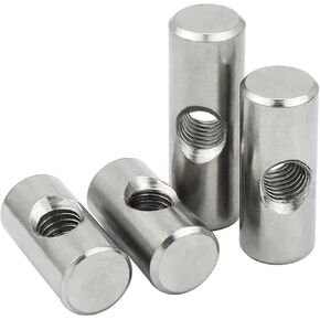 صامولة أسطوانية، M4 M5 M6، صامولة مطرقة، خيط كلمة واحدة مع دبوس تحديد موضع أسطواني، وصلة مضمنة 5 قطع (14 مم (5 قطع)، D10xM6) in Kuwait