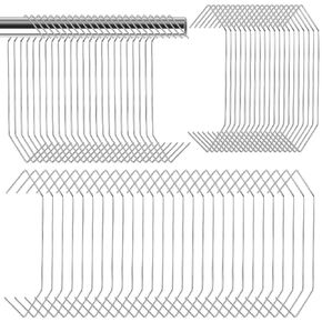50 Pcs Powder Coating Hook V-Hook, 4" Long 0.062 Wire Vv-Style Leg Length 0.98", Each Bearing Capacity 9lbs, Powder Coating Kit for Painting in Kuwait