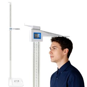 Medical Height Measurement for Wall, Aluminum Alloy Lightweight Stadiometer Height Rod 73-210 cm for All Ages, 5-Section Telescopic Height Rod for Home, Gym, Fitness Centers, Office Examination, Kids in Kuwait