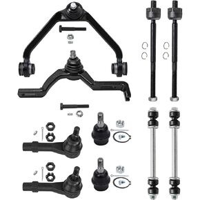 Detroit Axle - Front 10pc stementik kit for Ford Explorer Ranger Mercury Mountaineer Mazda B2500 B3000 B4000 ، 2 Apply Control Arms 2 Lower Ball Points 2 Sway Bars 4 in Kuwait