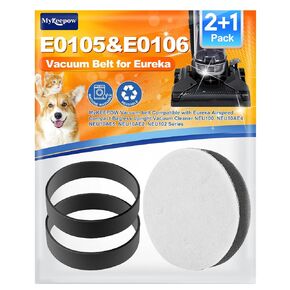 E0105 Vaccum Belts Compatible with Eureka NEU100 NEU102 Airspeed Compact Bagless Upright Vacuum Cleaner, 3 Pack in Kuwait