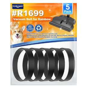 R1699 Vacuum Belt Compatible with Rainbow Vacuum Cleaner E and SE Series Power Nozzle PN-2, PN-2E, R-4375, R-2800, R-1650, 3 Pack in Kuwait