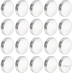100 Pcs Strong Mini Disc Holding Discs, Neodymium Rare Earth Permanent Round Fasteners for Crafts Whiteboards Science Projects, with Strong Attachment Force in Kuwait