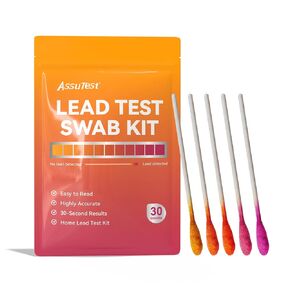 مجموعة اختبار الرصاص للأطباق، 30 قطعة من شرائط مجموعة اختبار طلاء الرصاص، مجموعة مسحات اختبار الرصاص، ألعاب سيراميكية، مجوهرات خشبية معدنية، جميع الأسطح، كشف سريع للرصاص في المنزل in Kuwait