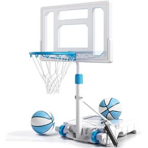 BACKYARD BLITZ Pool Basketball Hoop, 32in Portable Swimming Basketball Hoop for Pool, Stainless Steel Rust-Proof Basketball Goal Set Outdoor/Indoor in Kuwait