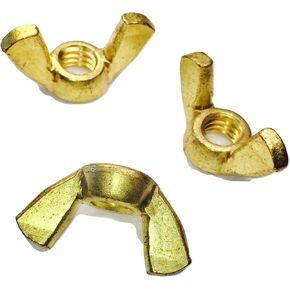 1/4-20 Wing Nut Solid Brass Butterfly Nut Pack 10-L8 in Kuwait