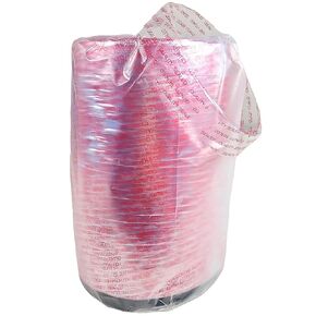 أشرطة انكماش حراري شفافة مع طباعة آمنة باللون الأحمر - تناسب حاويات الحساء البلاستيكية/الأطعمة الجاهزة (عبوة من 1000) in Kuwait