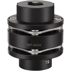 Steel Stepped Double Disc Coupling 45# Shaft Coupler Flexible(D56 L64mm,16-16) in Kuwait