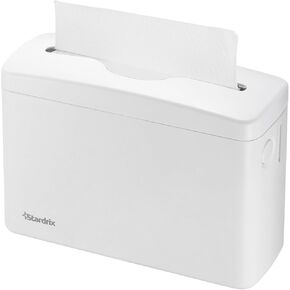Countertop Paper Towel Dispenser, White Hand Towel Holder for Multifold/C-Fold/Z-Fold Towels, Spring Loaded Single Sheet Dispensing, Non-Slip Base, Compact Design for Home or Commercial in Kuwait